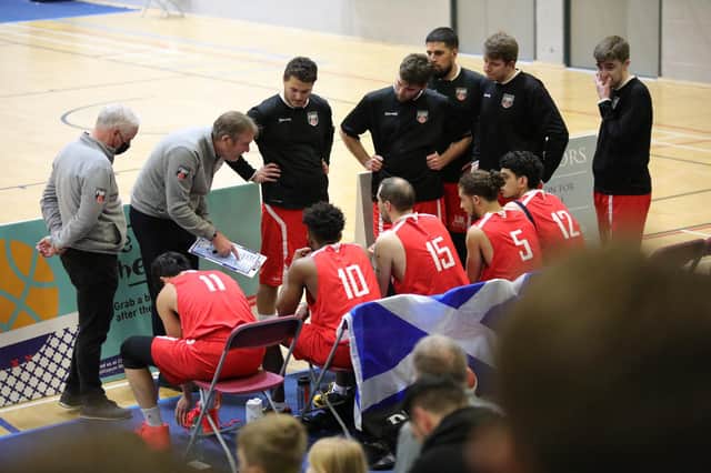 John Bunyan passes on advice to his troops in the game at Cheshire (Pic by Paul Harrington)