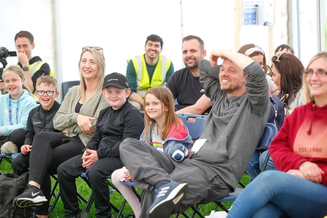 Families enjoyed watching the Eureka show with Barbara and Steve.