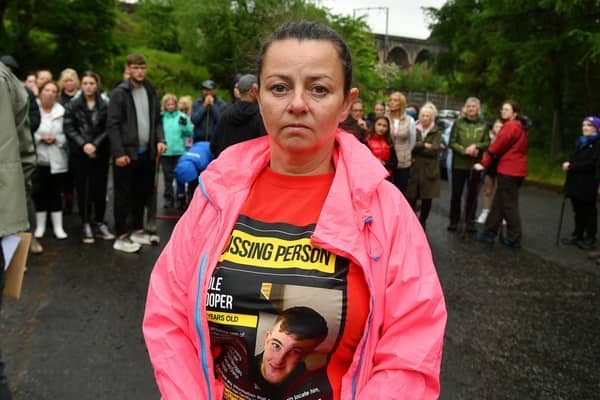 Wendy Stewart, mum of missing Cole Cooper, has appealed for anyone who has information to come forward. Pic: Michael Gillen