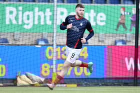 Aidan Keena netted a hat-trick in Falkirk's pre-season friendly win over Ayr Unied last month