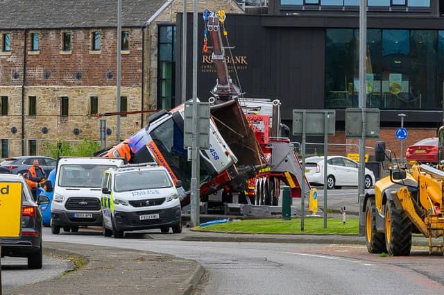 The recovery operation is underway.