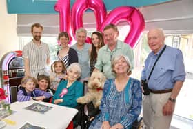 Several generations turned out for the100th birthday of Gertrude Roy on May 9. Pic: Michael Gillen