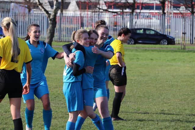 Central Girls beat Bonnyrigg Rose Athletic 3-2 on Sunday afternoon (Photo: Frank Wright)