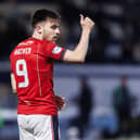 KIRKCALDY, SCOTLAND - JANUARY 25: Falkirk's Ross MacIver during a William Hill Championship match between Raith Rovers and Falkirk at Stark's Park, on January 25, 2025, in Kirkcaldy, Scotland. (Photo by Mark Scates/SNS Group)