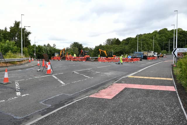 Falkirk Council has said it is anticipating that the works will now be completed by mid July. (Pic: Michael Gillen)