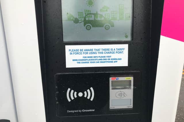 The charges came into force from April 19 at charging points in the Falkirk Council area
