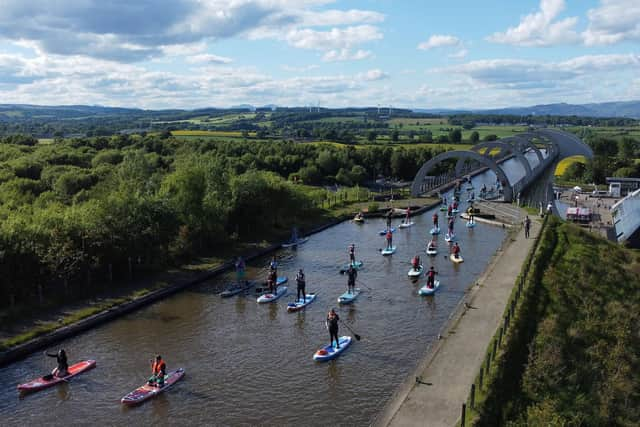 The Falkirk Wheel is another attraction in the area showing off how residents can quickly access greenspace and leisure pursuits