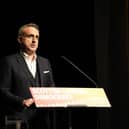 Alex Cole-Hamilton speaking at Liberal Democrat conference