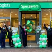 Specsavers staff mark five years in Grangemouth
