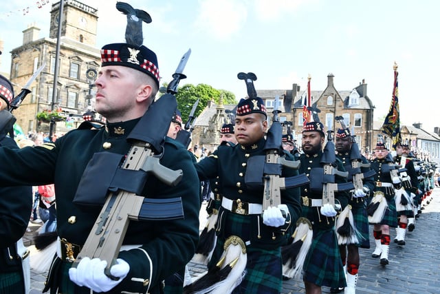 The full regiment were present on Tuesday.