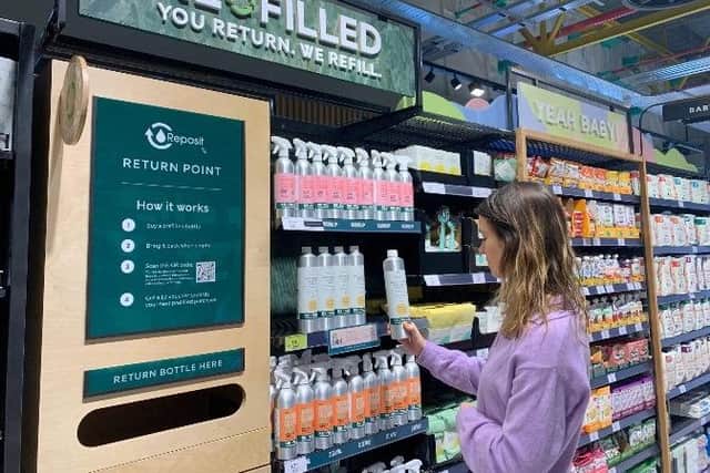 The Falkirk store is one of 25 around the country to be running the 'Refilled' scheme.  (Pic: M&S)