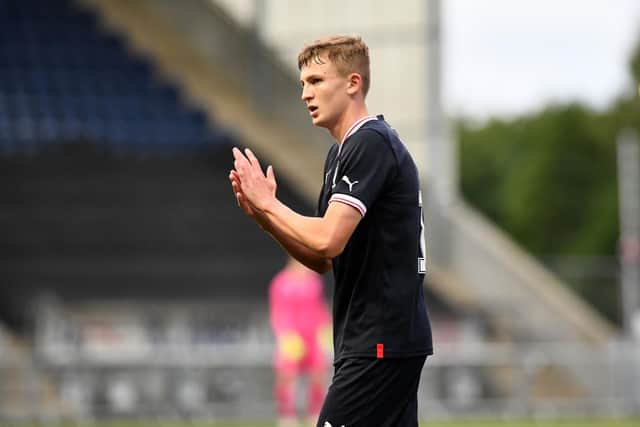 Finn Yeats has been on trial at Falkirk for weeks and has played in a number of friendly matches (Photos: Michael Gillen)