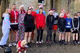 Some of the Vics team who took part in the park run on Christmas Day (Pics: Contributed)