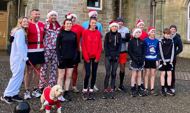 Some of the Vics team who took part in the park run on Christmas Day (Pics: Contributed)