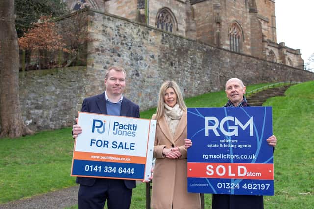 John O’Malley CEO Pacitti Jones, Lesley-Anne King (RGM) and Harvey Waddell, Partner of RGM Solicitors