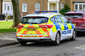 Police are now in Haig Street, Grangemouth, carrying out an investigation into the baby's death (Picture: Michael Gillen)