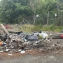 Fly-tipping at Grants opencast site in the Upper Braes. Picture: Contributed