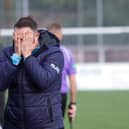 Stenhousemuir v Stirling Albion 15/10/22 League Two Stenny manager Stephen Swift