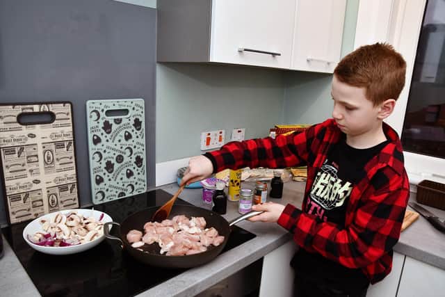 Calyx is sharing his love of cooking - and his sense of humour - through the CookingwithCalyx videos.