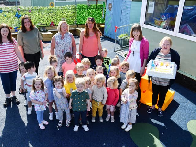 Polmont Playgroup, which has been running for 52 years, is asking for help after £1000 worth of wood planned for its outdoor play area has been stolen.  (Pic: Michael Gillen)