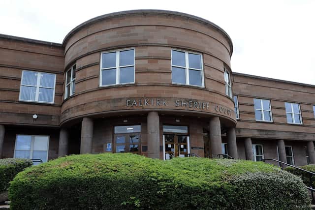 Ross Pearson, of Maddiston, appeared at Falkirk Sheriff Court on Thursday. Picture: Michael Gillen.