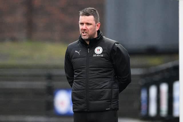 Bo’ness United manager Stuart Hunter (Photo: Michael Gillen)