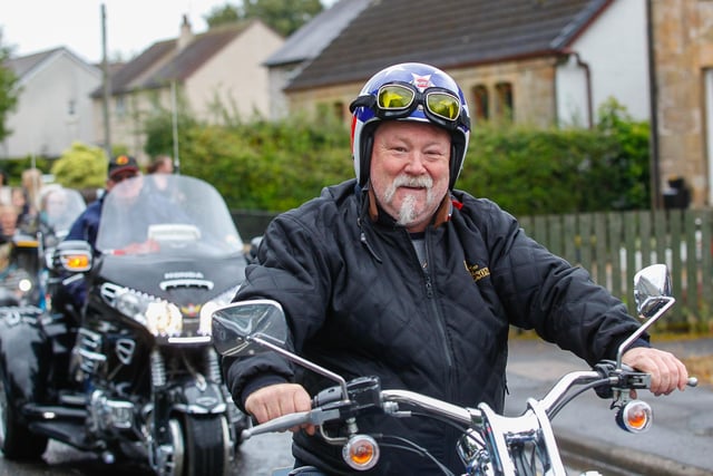 Members of Carron Valley Motorcycle Club were there on the day.