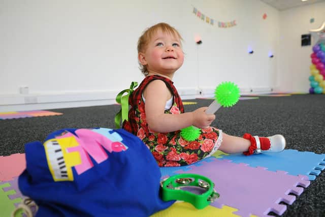 Willow Faulds, 14 months at Fun Music Factory