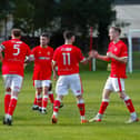 Camelon Juniors lost out 4-3 to Thornton Hibs in the South Challenge Cup second round on Saturday (Pics by Scott Louden)