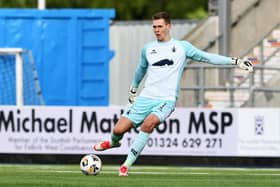 Goalkeeper Nicky Hogarth reckons that the competition for the Falkirk No 1 spot with summer signing Scott Bain is making him a better player (Photo: Michael Gillen)