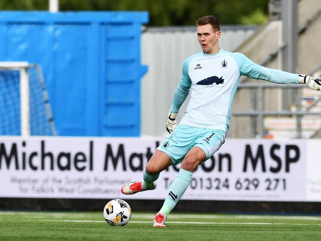 Goalkeeper Nicky Hogarth reckons that the competition for the Falkirk No 1 spot with summer signing Scott Bain is making him a better player (Photo: Michael Gillen)