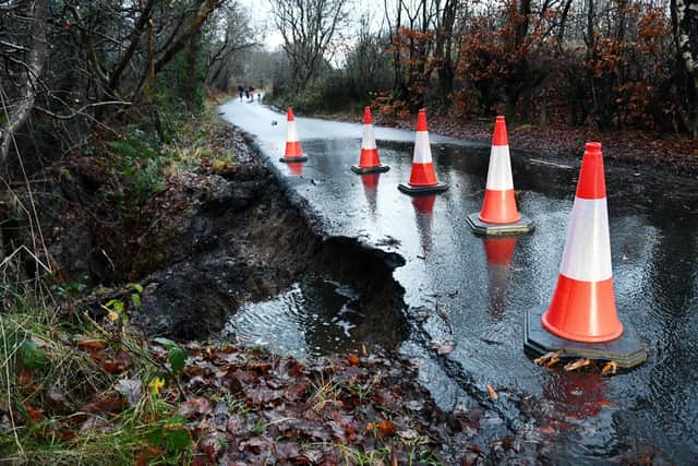 Nicolton Road in Rumford is closed due to a partial landslip. In a post on social media, Falkirk Council said this road is expected to be closed until the new year.
