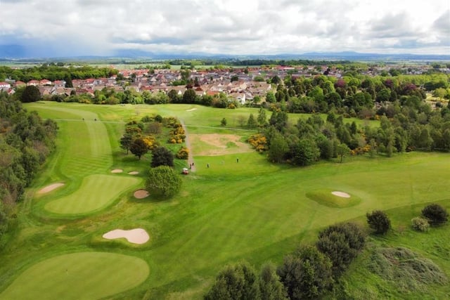 The property overlooks Tryst Golf Club.