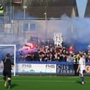 The Ultras 1876 fans' group brought noise and colour to the occasion