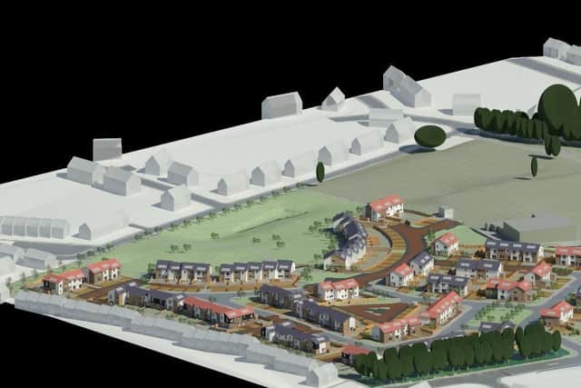 An artist's impression of how the new development will look. Pic: Falkirk Council