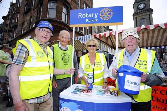 Falkirk Rotary members at last year's event that they organise with Falkirk Delivers. Pic: Alan Murray