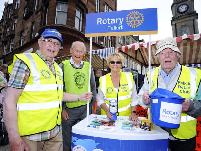 Falkirk Rotary members at last year's event that they organise with Falkirk Delivers. Pic: Alan Murray