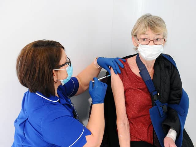 The Covid vaccination programme began last December, with older people offered the vaccine first. Photo by Michael Gillen.