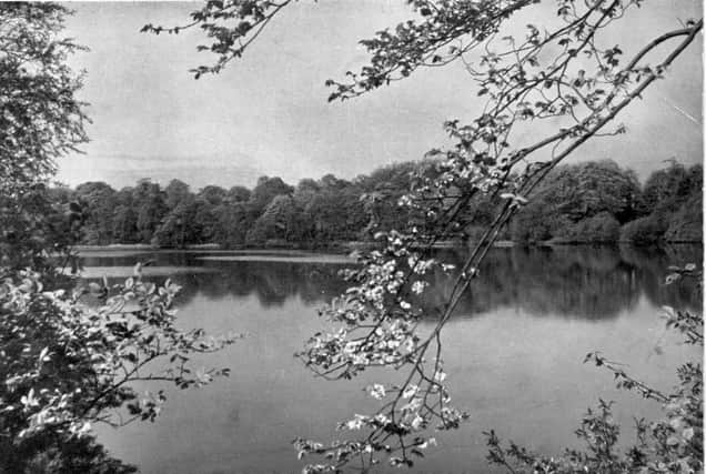 The dam pictured around 1950.