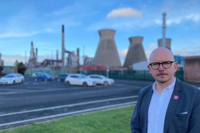Brian Leishman MP at Grangemouth industrial cluster