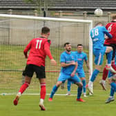 Action from Bo'ness United's 2-1 victory at Dalbeattie Star on Saturday (Pic courtesy of Dalbeattie Star)