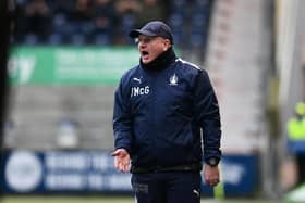 03-12-2022. Picture Michael Gillen. FALKIRK. Falkirk Stadium. Falkirk FC v Airdrieonians FC. Season 2022 - 2023. Matchday 17. SPFL cinch League One. John McGlynn.