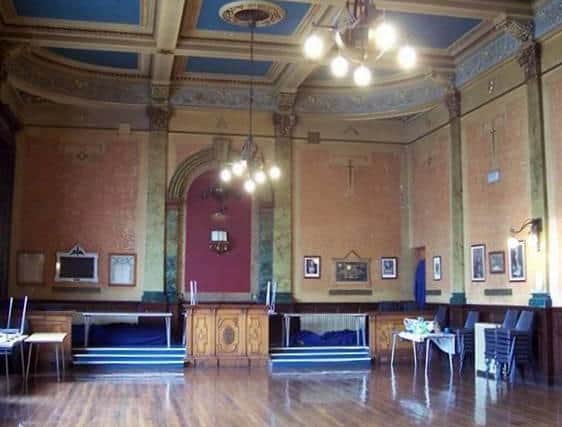 Interior of the Lodge Callendar hall. Pic: Contributed