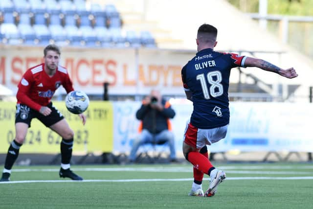 14-10-2023. Picture Michael Gillen. FALKIRK. Falkirk Stadium. Falkirk FC v Queen's Park FC. Season 2023 - 2024. Scottish Challenge Cup Forth Round. SPFL Trust Trophy.:Michael Gillen