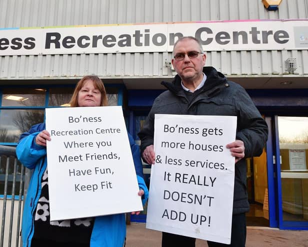 Councillors Ann Ritchie and David Aitchison backed the campaign to safeguard the sports centre - now Mrs Ritchie is saying the closure could impact the SNP at the ballot box. Pic; Michael Gillen