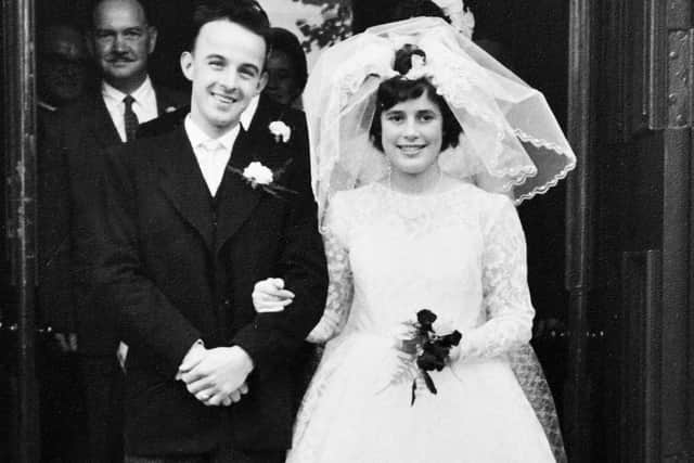 Jim and Elma Jarvie on their wedding day in 1962