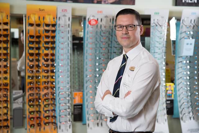 Zander McNaughton, Specsavers Falkirk store director