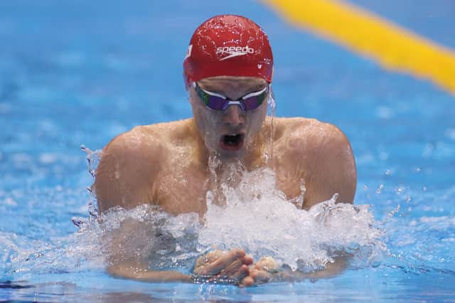 Grangemouth trained swimmer Duncan Scott in action during the World Championships last year in Japan (Photo by Adam Pretty/Getty Images)