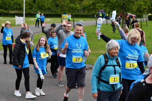 Walkers could sign up to complete one mile or five miles