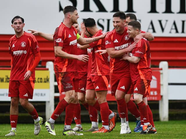 Camelon Juniors will be collecting donations for Falkirk Foodbank at their next home game. Pic: Michael Gillen